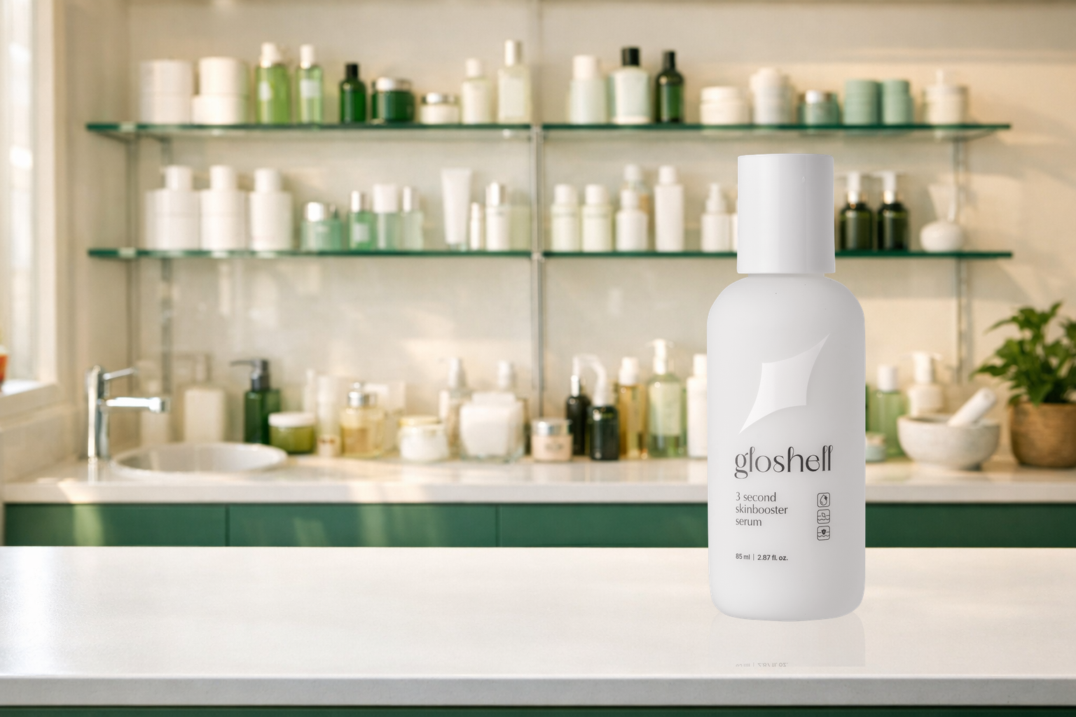 Gloshell 3 Second Skinbooster Serum: Panduan rutin hidrasi 3 saat selepas cuci muka
