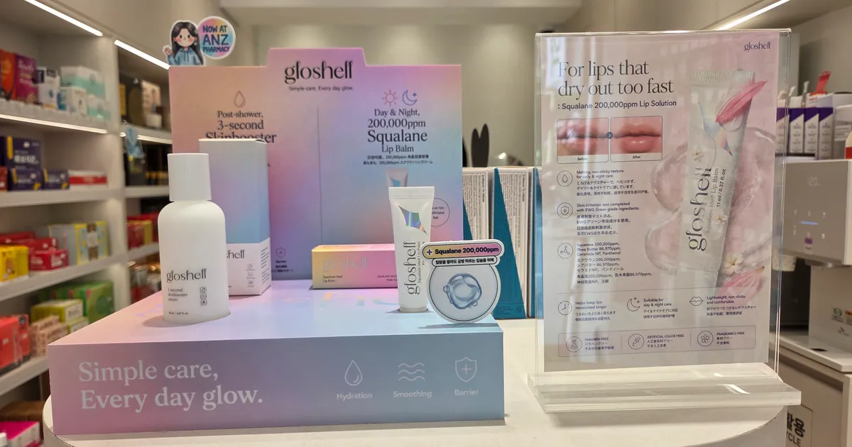 Gloshell Kini Tersedia di ANZ Pharmacy, Seongsu