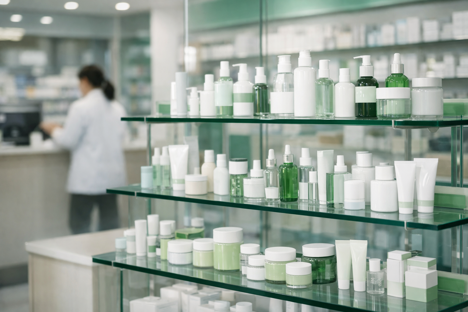 Skincare K-Beauty con Gloshell en Anz Pharmacy de Seongsu